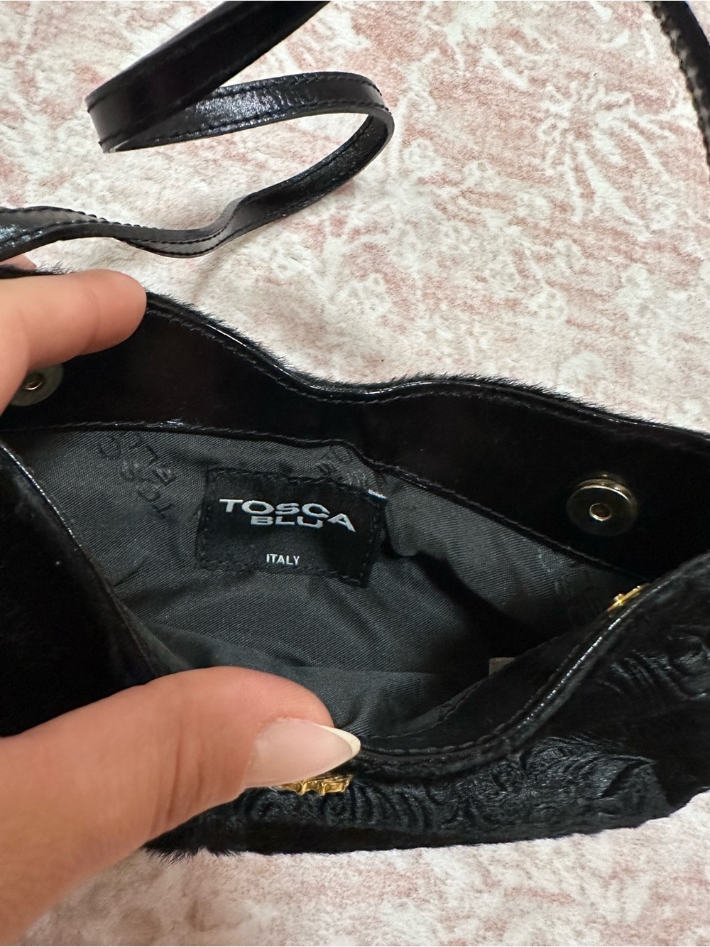 Vintage 🖤 Y2K TOSCA BLU Italy Genuine Leather Purse - Picture 6 of 16